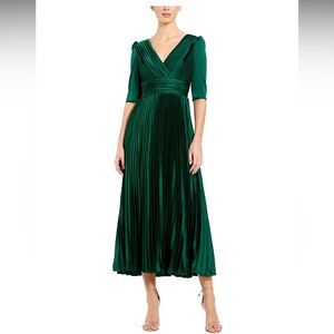 Mac Duggal Emerald Green Midi Dress